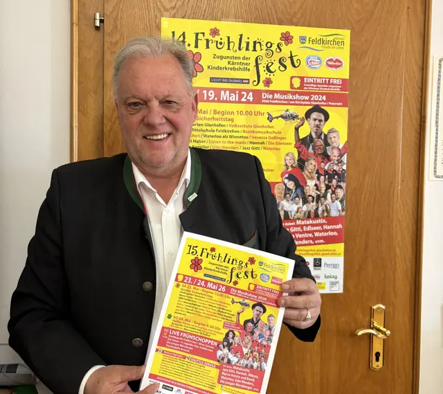 Bürgermeister Martin Treffner lädt zum 15. Frühlingsfest. | Foto: MeinBezirk