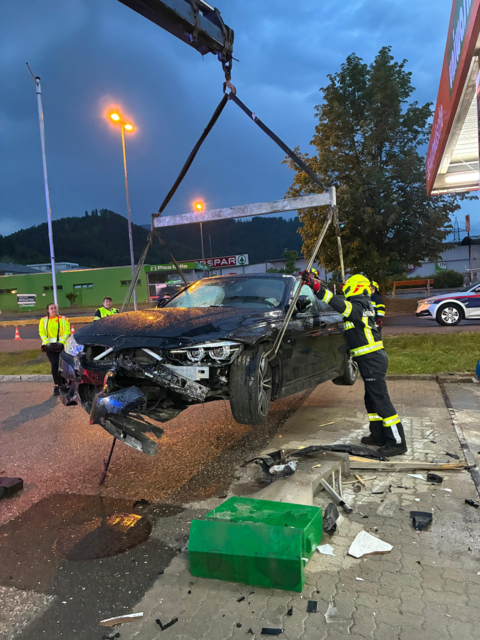 Zu einem Verkehrsunfall wurden die Freiwillige Feuerwehr Kapfenberg-Diemlach am Dienstag gerufen. | Foto: FF Kapfenberg Diemlach