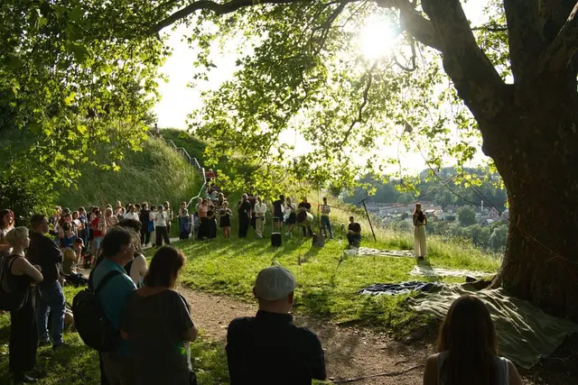 Im letzten Jahr fand bereits ein Prolog zum FMR 2026 am Linzer Schlossberg statt, bei dem bereits ein Ausblick auf das diesjährige Kunstfestival gezeigt wurde.  | Foto: Elias Dietrich