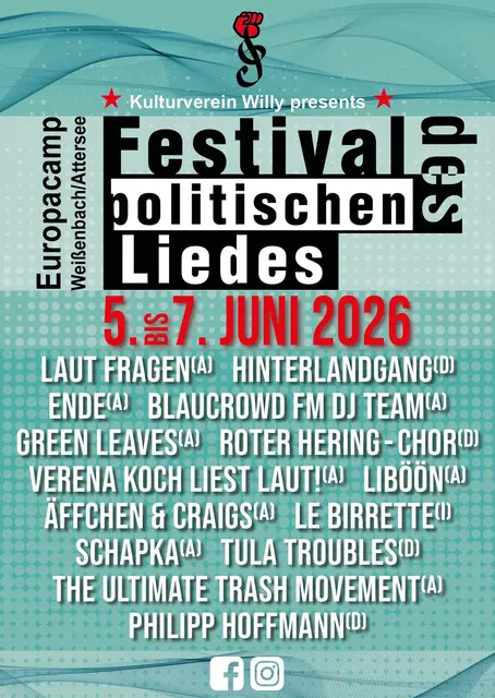 Festival des politischen Liedes, Weissenbach am Attersee