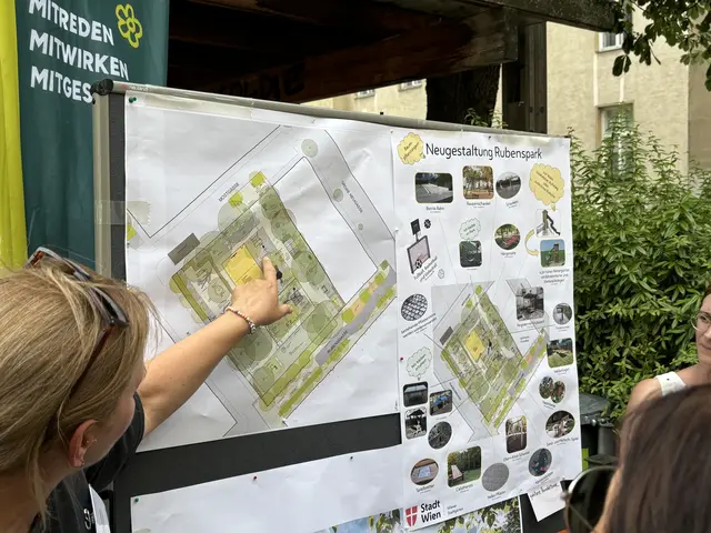 Bei der Vorstellung der Pläne zur Umgestaltung im Rubenspark erhielten Bewohnerinnen und Bewohner einen Einblick auf das, was kommen sollte. (Archiv) | Foto: Nathanael Peterlini/MeinBezirk