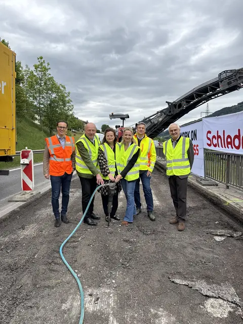 Die B 320 wird im Bereich Schladming West bis Mitte saniert