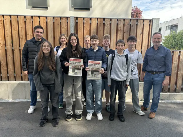 Andorfer Mittelschüler besuchten für Zeitungsprojekt MeinBezik