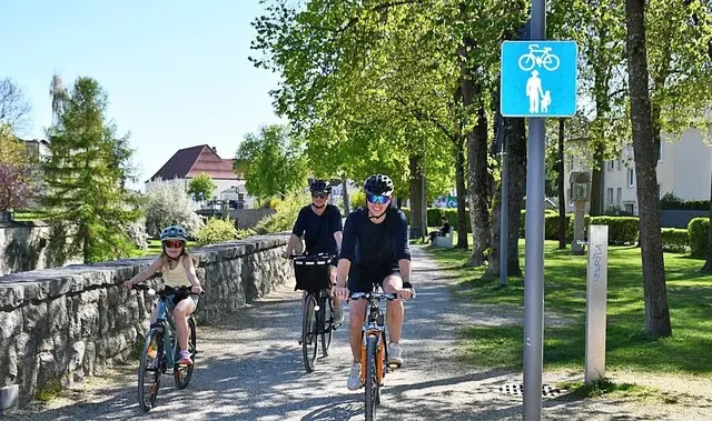 Radfahrer auf der Promenade | Foto: Erwin Pramhofer