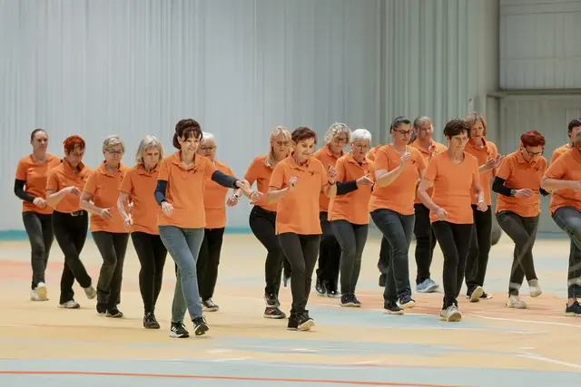 Die Line Dancer des Atus Köflach unter Christa Messner sind mit Begeisterung dabei. | Foto: Atus Köflach