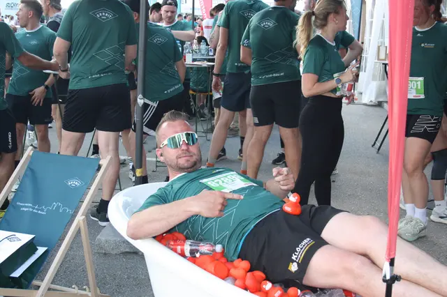 Abkühlung nach einem anstrengenden Lauf... | Foto: Paul Urbanek
