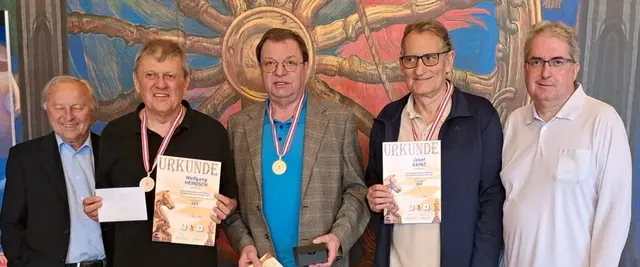 Sieger Foto 65+ mit Wolfgang Heinisch, Ernst Schüller und Josef Kainz