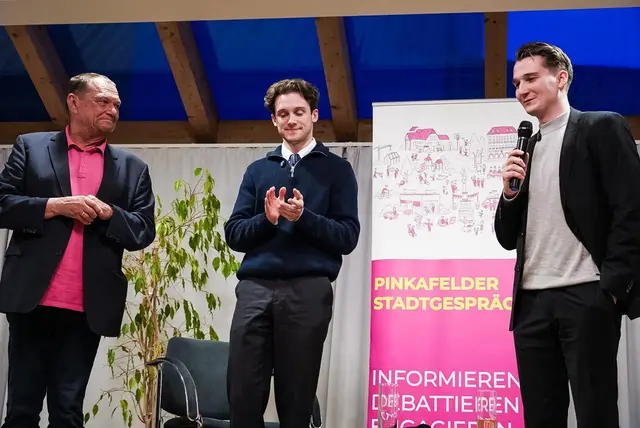 Eduard Posch, Andreas Grassl und Michael Pröll | Foto: NEOS Pinkafeld