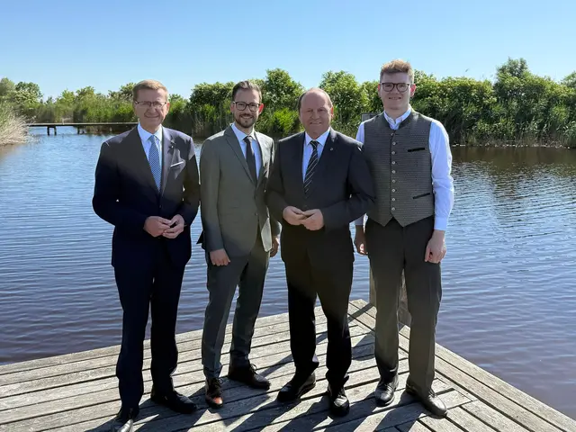 Bei der Landesenergiereferenten-Konferenz: LR Markus Achleitner (OÖ), LR Sebastian Schuschnig, LH-Stv. Josef Geisler (Tirol), LR Maximilian Aigner (Sbg.), Fotohinweis: Büro LR Schuschnig | Foto: Büro LR Schuschnig