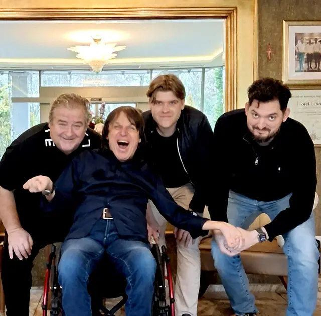 Florian Stegmann, Mundmaler Paulus Ploier, Philipp Stegmann, Bence Malatinsky
