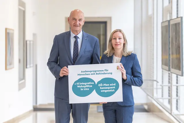 Im Rahmen des OÖ-Plans entstehen in Linz bis Ende 2027 15 zusätzliche integrative Wohnplätze in Linzer Alten- und Pflegeheime für Menschen mit Behinderungen. | Foto: Land OÖ/Charlotte Guggenberger