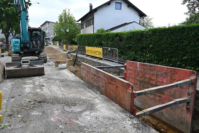 Der Baustellensommer steht wieder vor der Tür: Hier aktuell die Speicherkanal-Baustelle in der Frauenhofner Straße. | Foto: Stadtgemeinde Tulln