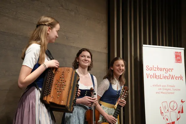 Der Ellauer Dreigesang - Gewinnerinnen des Salzburger Volksmusikpreises 2026 | Foto: Johannes Burger/Stadtgemeinde Bischofshofen