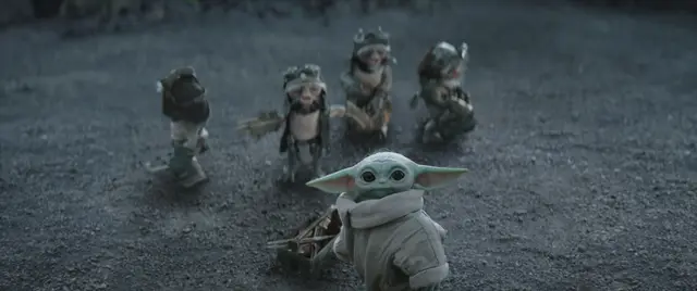Grogu mit seinen neuen Freunden, den Anzellans  | Foto: © 2026 Lucasfilm Ltd™. All Rights Reserved.