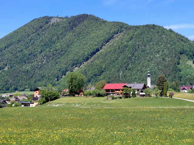 Kirche in Faistenau im Hintergrund der Lidaun  | Foto: H.Bachinger