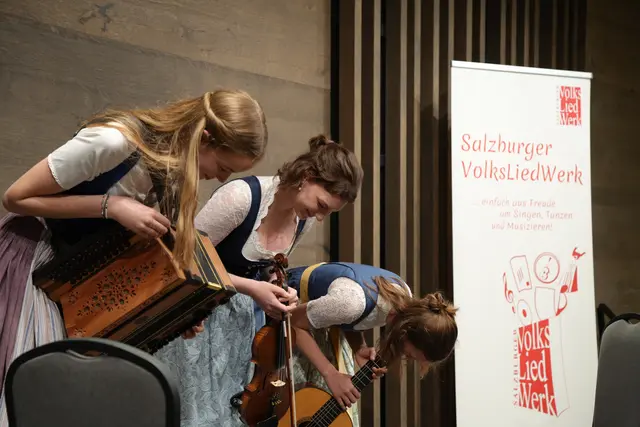 Der Ellauer Dreigesang - Gewinnerinnen des Salzburger Volksmusikpreises 2026 | Foto: Johannes Burger/Stadtgemeinde Bischofshofen