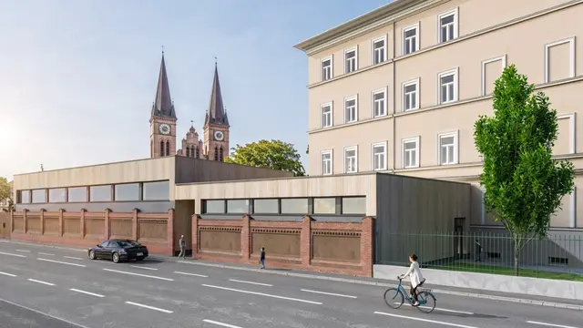 Von außen soll sich die Turnhalle nahtlos in die bisherigen Strukturen einbringen.  | Foto:  VIZ A VIE – Visuals