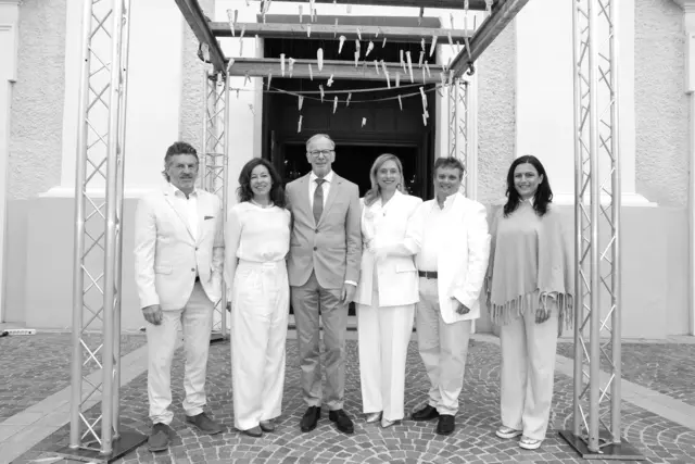 Initiator Siegfried Wobak, Sprecherin Julia Cencig, Sprecher Eugen Freund, Sopranistin Johanna Kräuter, Dirigent Franz Josef Isak, Altistin Peggy Forma  (v.l.) | Foto: Michael Grilz