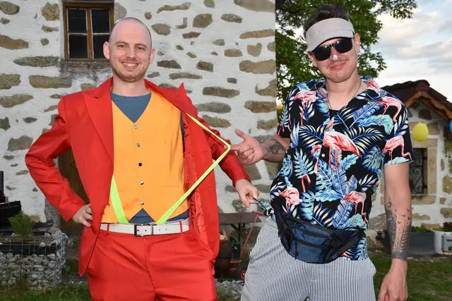 Als schrägste Party des Jahres angekündigt, stieg am Erlebnishof Steinkellnergut das Event als Gartenfest mit bunt gekleideten und fröhlichen Menschen. | Foto: Robert Zinterhof