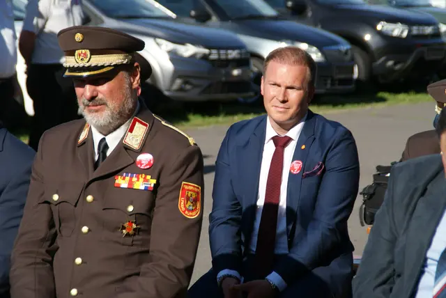 Landesfeuerwehrkommandant Franz Kropf und LTA Fabio Halb. | Foto: Anna Kaufmann