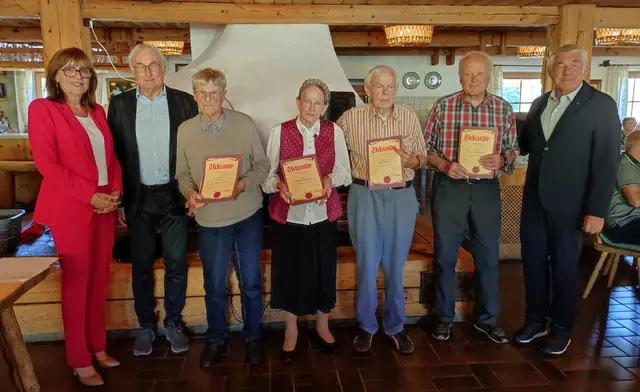 Ehrung langjähriger Mitglieder