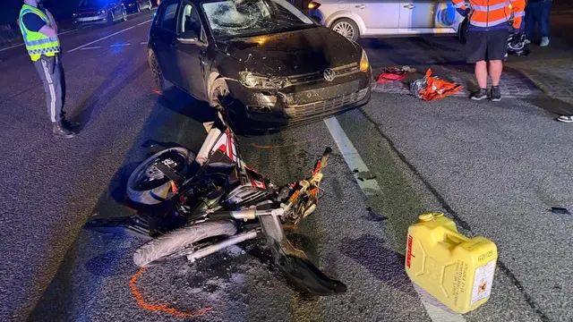 Verkehrsunfall auf der Bundesstraße bei Purgstall