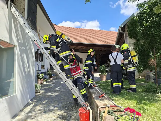 Vermutlicher Dachstuhlbrand in Gösing am Wagram