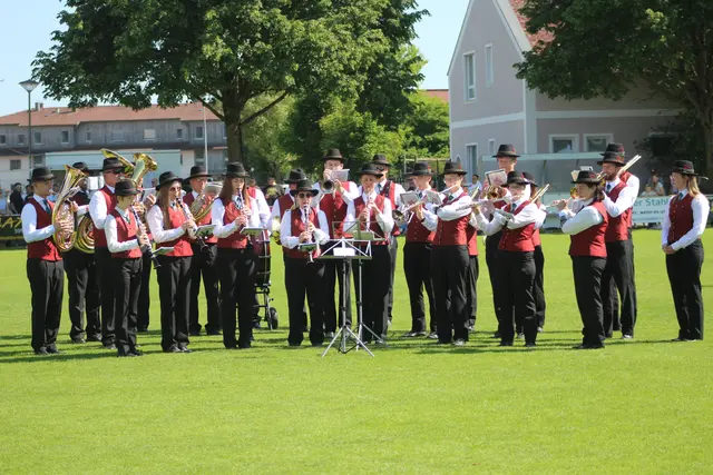 Der Musikverein Naarn freut sich schon auf das Zeltfest von 5. bis 7. Juni mit Bezirksmusikfest und Marschwertung. | Foto: MeinBezirk Perg/Köck