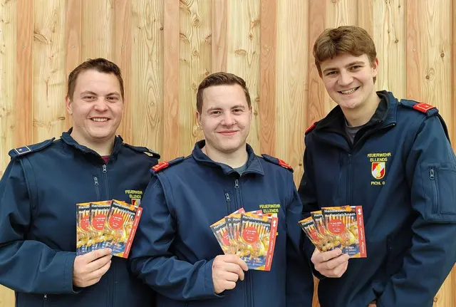 Sebastian Zecha,  Maximilian Zecha und Gregor Pichl (vl.) freuen sich auf Ihr Kommen.  | Foto: Freiwillige Feuerwehr Ellends