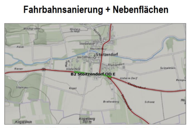 Sanierung: B 2 Ortsdurchfahrt Stoitzendorf | Foto: Büro LH-Stellvertreter Udo Landbauer