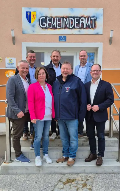 Die Ortschefs der Region trafen sich in Bischofstetten. | Foto: Marktgemeinde Bischofstetten