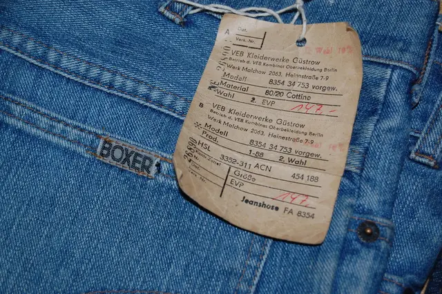 Boxer Jeans, 
wurden in Rostock genäht