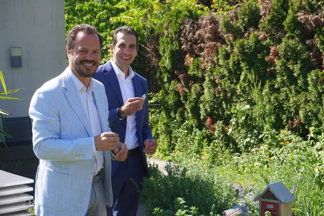 Im Garten findet man Hochbeete, Kräuter, Wildsträucher und vieles mehr - liebevoll arrangiert von den Bewohnerinnen und Bewohnern - mit Unterstützung der Pflegekräfte.  | Foto: MeinBezirk/Barbara Babonitsch-Diewald