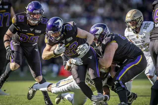 Die Vienna Vikings konnten sich schlussendlich durchsetzen.  | Foto: Hannes Jirgal / Vienna Vikings