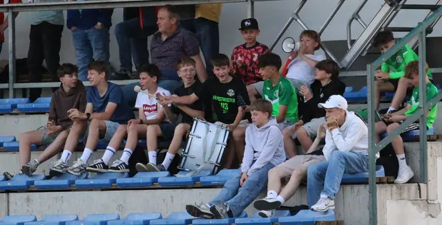 Rund 20 Jugendspieler unterstützten den SK Eggenburg lautstark von der Tribüne aus. | Foto: SK Eggenburg