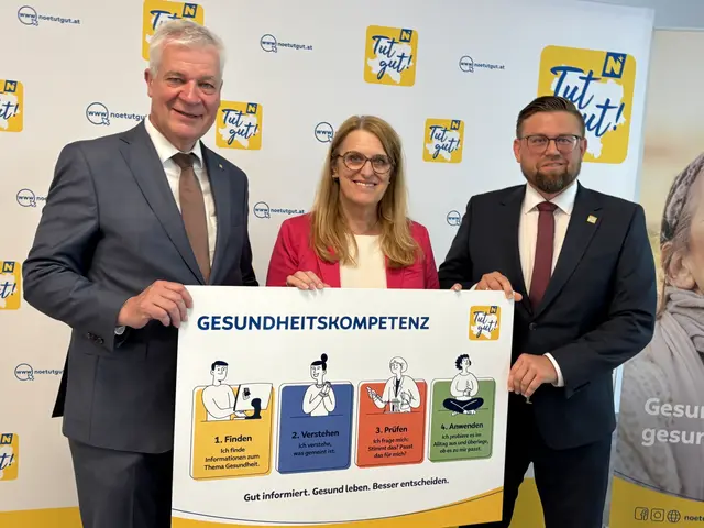 Wollen die Gesundheitskompetenz der Niederösterreicherinnen und Niederösterreicher stärken: Anton Kasser, Ulrike Königsberger-Ludwig und Erwin Zeiler. | Foto: Sandra Schütz