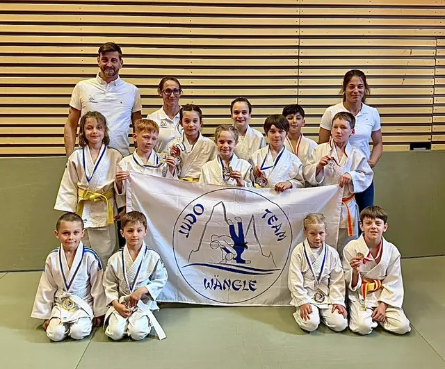 Beim internationalen Nachwuchsturnier in Rodeneck waren die Wängler Judoka ganz vorne dabei. | Foto: Judo Team Wängle