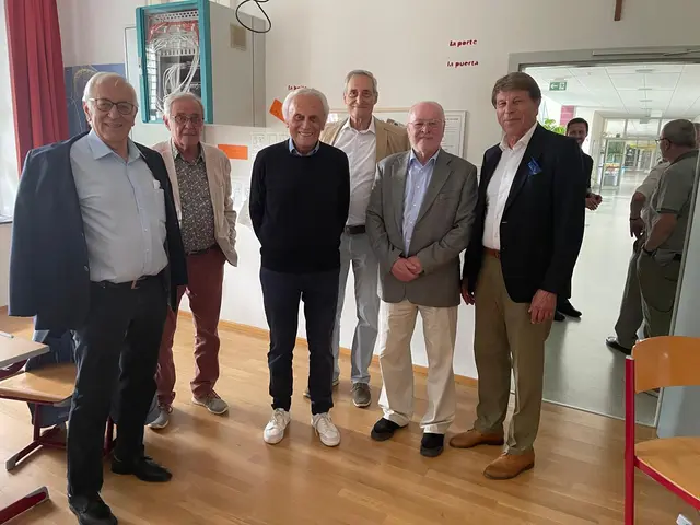 60 Jahre nach der Matura 1966 trafen sich die drei VIII-Klassen des Horner Gymnasiums in Horn wieder. | Foto: Josef Höchtl