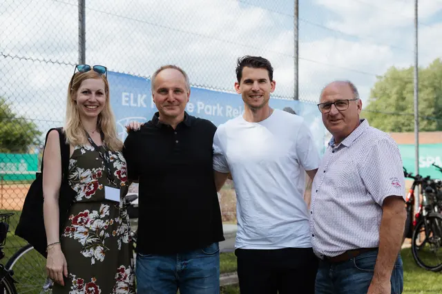 Mit Markenbotschafter Dominic Thiem. | Foto: ELK
