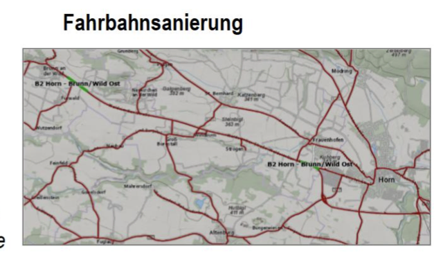 Sanierung: B 2 Horn - Brunn/Wild Ost | Foto: Büro LH-Stellvertreter Udo Landbauer
