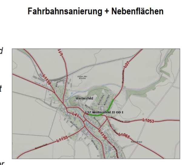 Sanierung: L 37 Ortsdurchfahrt Weitersfeld | Foto: Büro LH-Stellvertreter Udo Landbauer