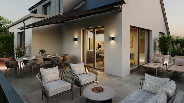 Erholung auf der eigenen Dachterrasse mit Ausblick. | Foto: Living Invest