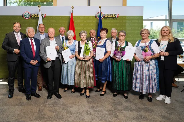 Viermal Gold und viermal Silber für Funktionäre aus dem Bezirk Freistadt