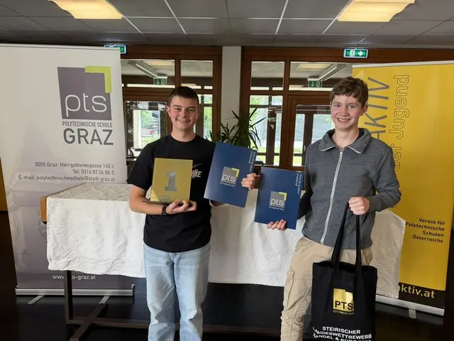 Jan Buchmüller (l.)und Robin Stix zeigten in Graz ihr Können.  | Foto: PTS Gleisdorf