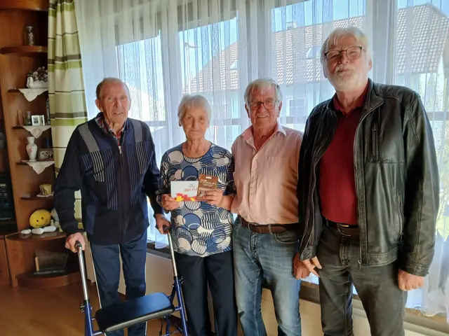 Manfred Leidenfrost, Theresia Leidenfrost, Robert Mörth und Erich Böhm (v.l.). | Foto: Pensionistenverband Zwettl