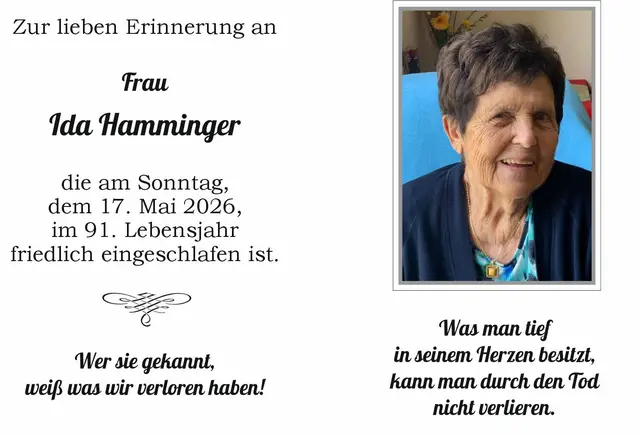 Ida Hamminger | Foto: Bestatter