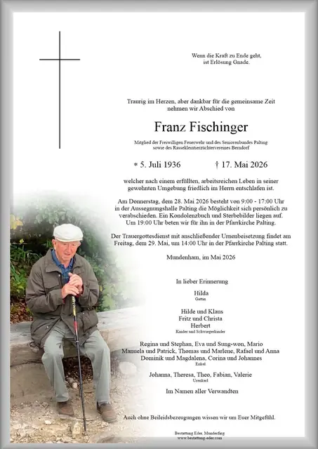 Franz Fischinger | Foto: Bestatter
