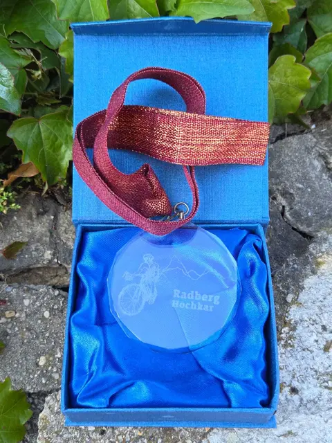 Die Medaille für das Rennen aufs Hochkar