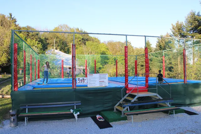 Die neue Trampolinanlage im Familienpark Hubhof | Foto: Hubhof