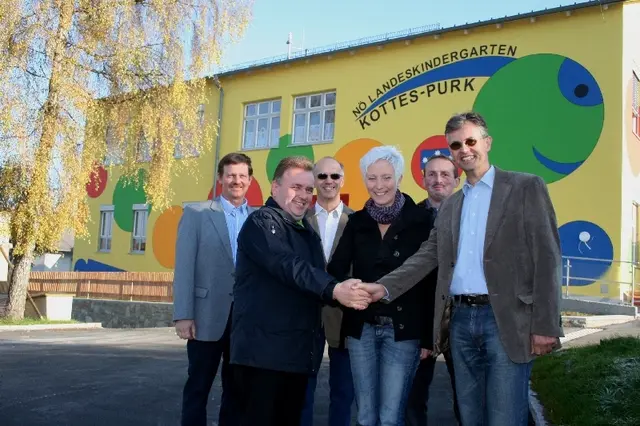 LA Mold und Bgm. Vogl (vorne) im Rahmen der Eröffnung. | Foto: Archiv/privat